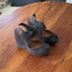 Donald J. Pliner Suede Wedges Size 9.5
